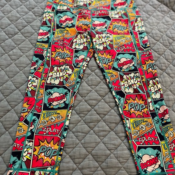 Constantly Varied Gear Pants - Colorful Comic Print Leggings medium